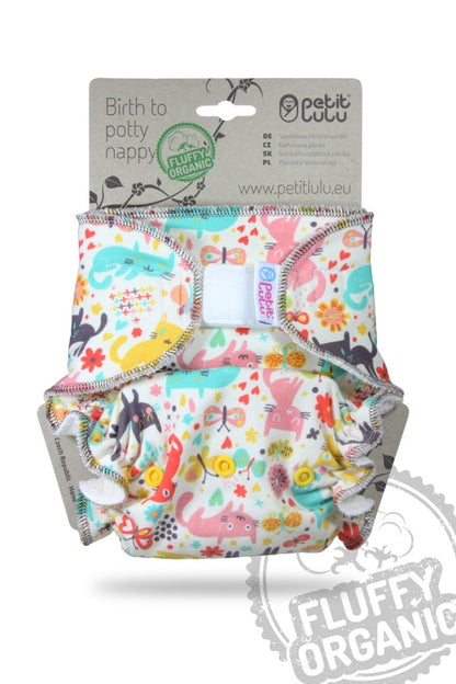 Petit Lulu Maxi Night Fluffy Organic - Klittenband