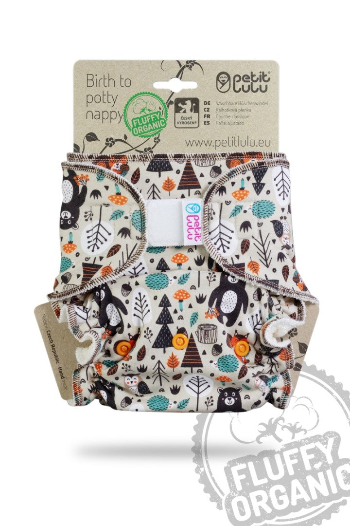 Petit Lulu Maxi Night Fluffy Organic - Klittenband