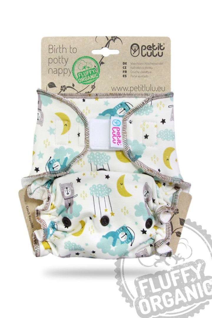 Petit Lulu Maxi Night Fluffy Organic - Klittenband