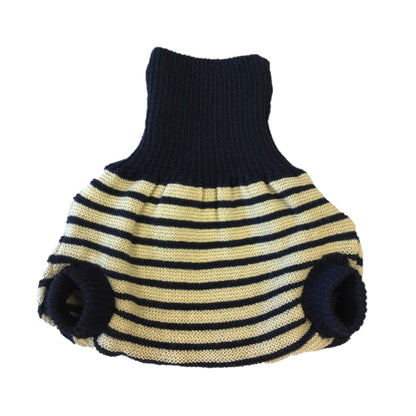 Popolini Wolbroek Blauw-ecru