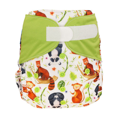 Blümchen Overbroekje Velcro Panda